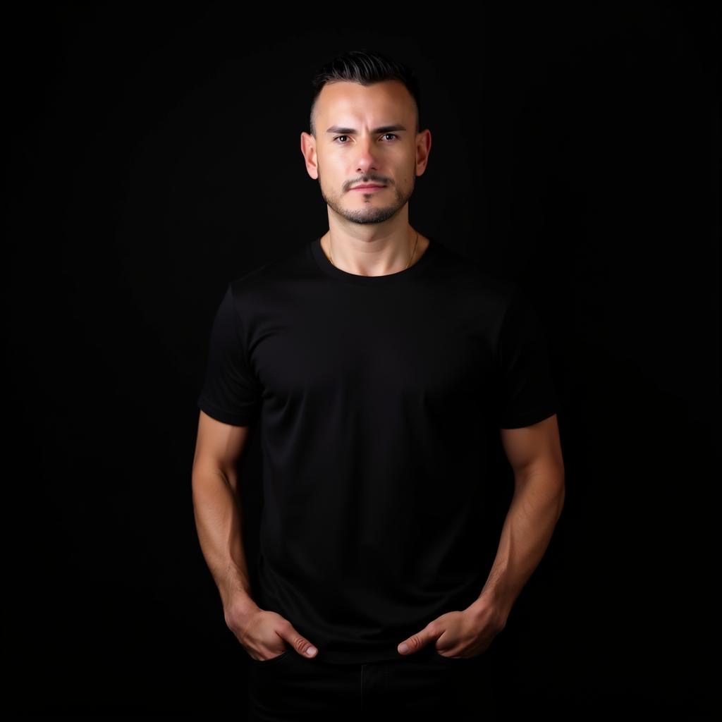 Frank Carmona in a black portrait